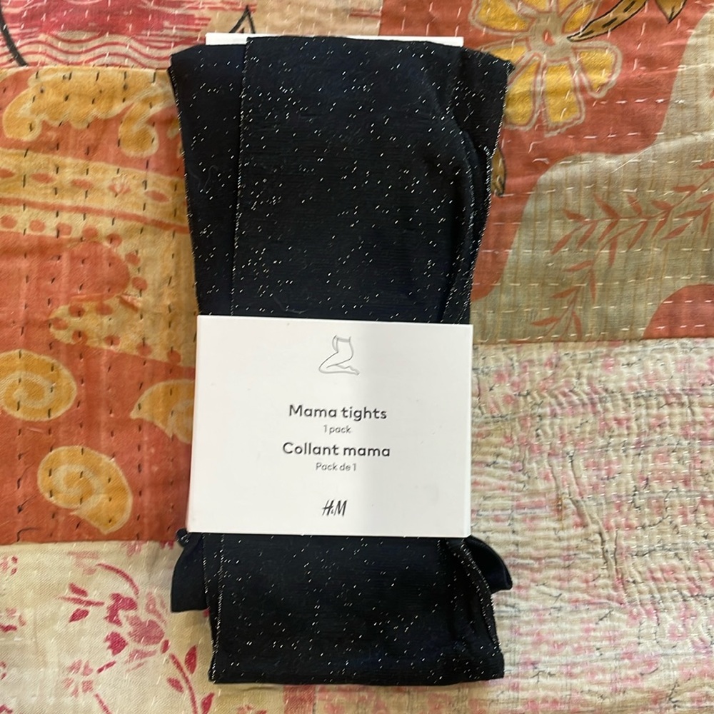 Size Medium sparky maternity tights